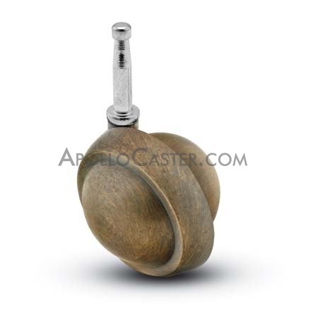 (image for) Caster; Ball; Swivel; 2-1/2"; Metal/ Zinc; Grip Neck; 5/16"x1-1/2"; Antique; Acetyl/ Resin Brng; 100# (Item #68343) - Click Image to Close
