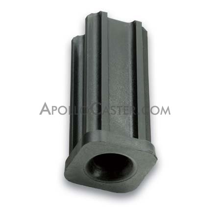 (image for) Socket; Grip Ring: fits 1-1/4" 18 gauge square tubing; 1.157" O.D. x 7/16" I.D.; fits 7/16" connectors up to 2" long. Fits 1.152" inch i.d. tubing. (Item #89262)