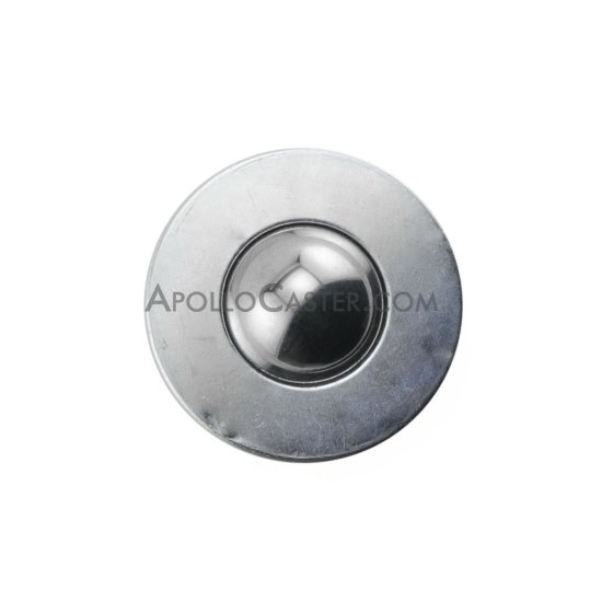 (image for) Ball Transfer; 1" carbon steel ball; Round drop-in Base; 1-3/8" diam x 5/8" deep; Carbon Steel; 200#; 5/8" load height (Item #89246)