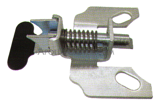(image for) Position Lock Brake; Steel; Foot activated; Bolt-on style; Works with most 4"x4-1/2" notched caster plates. Not for Pneumatic or Flat-free wheels. (Item #88865) - Click Image to Close