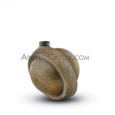 (image for) Caster; Ball; Swivel; 2-1/2"; Metal/ Zinc; Stemless; Antique; Acetyl/ Resin Brng; 100# (Receives Shepherd 3/8" x 1-3/4" long stem) (Item #69190) - Click Image to Close