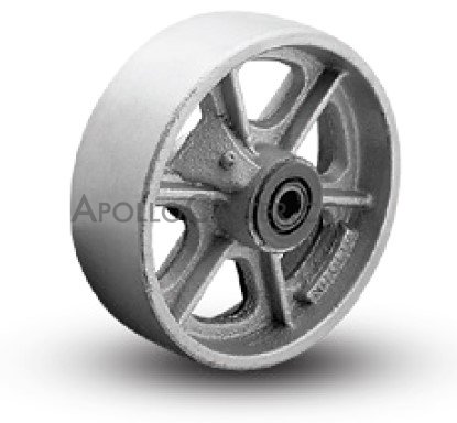 (image for) Wheel; 3" x 1-1/4"; Cast Iron; Plain Bore; Open Spokes; 3/8" Bore; 1-9/16" Hub Length; 350# (Item #88000) - Click Image to Close