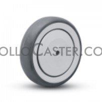 (image for) Caster; Swivel; 6" x 1-1/4"; PolyU on PolyO (Gray); Square Stem (7/8" x 2"; mounting hole at 1"); Zinc; Precision Ball Brng; 325#; Dust Cover (Mtl); Thrd Grds (Item #64560)