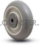 (image for) Wheel; 5" x 1-1/4"; Monoprene (Donut); Precision Ball Brng; 3/8" Bore; 1-5/8" Hub Length; 300#; Bearing Cover (Item #88990)