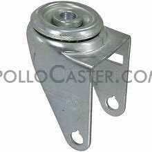 (image for) Caster; Swivel; 6" x 2"; Cast Iron; Hollow Kingpin (1/2" bolt hole); Zinc; Roller Brng; 375#; Tread Brake (Item #63279)