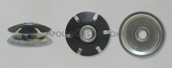 (image for) Socket; 3/4" OD (fits 7/8" OD 16 ga Tubing); Steel Spring Retention Threaded Stem Receiver; accepts 5/16"-18TPI Stem; Round (Item #88240) - Click Image to Close