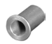 Steel Top Hat Bushing; 1/2" OD x 11/16" shoulder length; 13/16" overall length; 3/8" Bore; 2 per wheel; 3/4" width of flange. Made in USA (Item #88528)