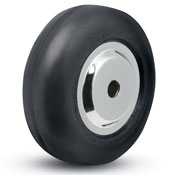 Wheel; 3" x 1"; Rubber (Soft; non-marking); Precision Ball Brng; 5/16" Bore; 1-3/16" Hub Length; 175# (Item #88275)