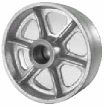 Wheel; 10" x 3"; Cast Iron; Roller Brng; 1-1/4" Bore; 3-3/8" Hub Length; 2700# (Item #87342)