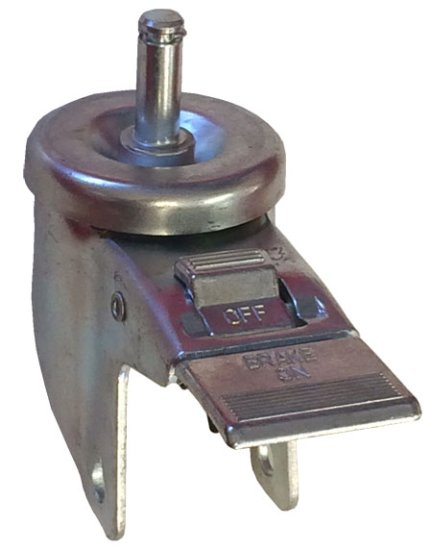 Yoke; Swivel; 4\" x 1-1/4\"; Grip Ring (7/16\" x 1-3/8\"); Zinc; 3/8\" Bore; 1-9/16\" Hub Length; 300#; Total Lock (Mtl) (Item #88563)
