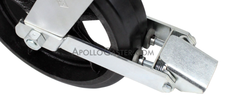 Brake Kit; For 6\" x 3\" Swivel Casters; Steel; Face Contact Brake; Caster brand specific - please call. (Item #87026)