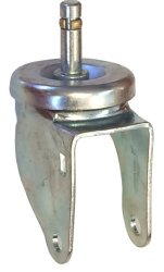 Yoke; Swivel; 4" x 1-1/4"; Grip Ring (7/16" x 1-3/8"); Zinc; 3/8" Bore; 1-9/16" Hub Length; 350#; Dust Cover (Mtl) (Item #88469)
