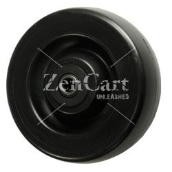 (image for) Wheel; 3" x 13/16"; Shore A80 Soft Rubber; Plain bore; 3/8" Bore; 1" Hub Length; 125# (Item #87320)