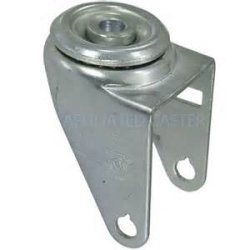 Yoke; Swivel; 4" x 1-1/4"; Hollow Kingpin (1/2" bolt hole); Zinc; 3/8" Bore; 1-9/16" Hub Length; 300#; Dustcover (Item #88996)