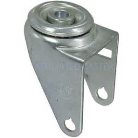 (image for) Yoke; Swivel; 4" x 1-1/4"; Hollow Kingpin (1/2" bolt hole); Zinc; 3/8" Bore; 1-9/16" Hub Length; 300#; Dustcover (Item #88996)