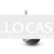 Caster; Spherical; Swivel; 2"; Polyolefin; Threaded Stem; 5/16"-18TPI x 1"; Bright Chrome; Plain bore; 80# (Item #69105)
