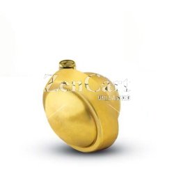 (image for) Caster; Ball; Swivel; 2-1/2"; Metal/ Zinc; Stemless; Brass; Acetyl/ Resin Brng; 100# (Item #69543)