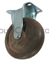Caster; Rigid; 3-1/2\" x 1-1/4\"; Hi-Temp Glass/ Nylon; Plate (3-1/8\"x4-1/8\": holes: 1-3/4\"x2-15/16\" slots to 2-3/8\"x3-3/8\"); SS Top Hats; 300#; (-45 to 425) (Item #62986)