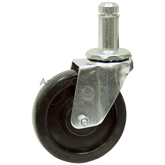 Caster; Swivel; 5\" x 1-1/2\"; Phenolic; Grip Ring (13/16\" x 2-3/16\"); Zinc; Roller Brng; 350#; Dust Cover (Mtl) (Item #64659)
