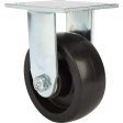Caster; Rigid; 6x2; Polyolefin; Top Plate (4x4-1/2; holes: 2-5/8x3-5/8 slotted to 3x3; 3/8 bolt); Zinc; Plain bore; 400# (Item #67157)