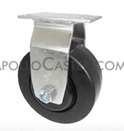 Caster; Rigid; 5\"x2\"; Polyolefin; Top Plate (2-3/8\"x3-5/8\"; holes: 1-3/4\"x2-7/8\" slotted to 3\"; 5/16\" bolt); Zinc; Delrin Spanner; 400# (Item #67160)