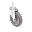 Caster; Swivel; 5"x1"; PolyU on PolyO; Threaded Stem (1/2"-13TPI x 1-1/2"); Zinc; Plain bore; 230# (Item #67380)