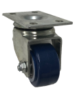 Caster; Swivel; 1-5/8" x 7/8"; PolyU on PolyO; Plate (1-3/4" x 3"; holes: 1" x 2-1/8" (slotted to 2-5/16"); 1/4" bolt); Zinc; Prec Ball Brng; 100# (Item #63694)
