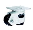 Caster; Swivel; 2-1/2" x 2-1/2"; Nylon; Plate (3-9/16"x3-9/16": holes: 2-3/4"x2-3/4"; 5/16" bolt); Ivory; Plain bore; 550#; Stabilzer extends 3/8" (Item #66821)