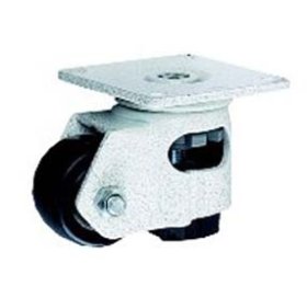 (image for) Stabilizer Caster; Swivel; 1-3/4" x 1-1/16"; Nylon; Plate (2-7/8"x2-7/8"); Ivory; 220# (Wheel) 550#; Stabilizer (open sides) pad extends 1/2" (Item #66822)