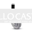 Caster; Swivel; 5x1-1/4; ThermoPlstc Rbr Round (Gray); Expandable Adapter (1.426" - 1.589" ID tubing); Zinc; Delrin Spanner; 300# (Item #66903)