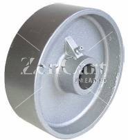 (image for) Wheel; 4" x 1-1/4"; Cast Iron; Steel Spanner; 3/8" Bore; 1-9/16" Hub Length; 400# (Item #88650)