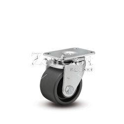 (image for) Caster; Swivel; 3" x 1-13/16"; Glass/ Nylon; Plate (2-1/2"x3-11/16"; holes: 1-3/4"x2-7/8" slots to 3"; 5/16" bolt); Zinc; Roller Brng; 700# (Item #63767)