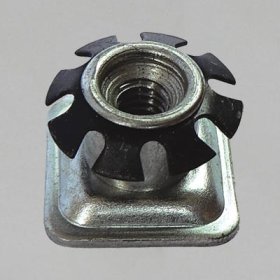 (image for) Socket; 1" ID (fits 1-1/8" OD 16 or 18 ga Tubing); Steel Spring Retention Threaded Stem Receiver; accepts 3/8"-16TPI Stem; Square (Item #88231)