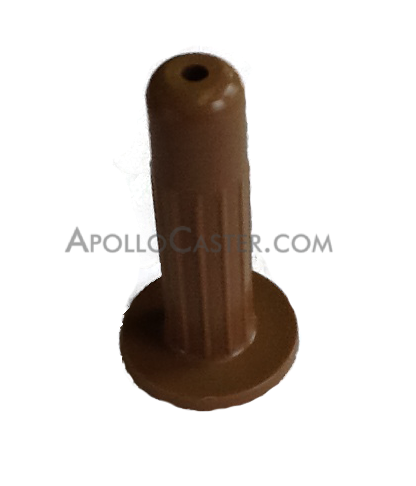 (image for) Socket; Round; 7/16\" OD x 5/16\" ID x 1-5/8\" long (1-3/4\" w/ flange); Plastic; Compatible w/ 1-1/2\"x5/16\" grip neck stem; light duty (Item #89986)