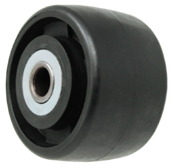 Wheel; 2" x 13/16"; Glass/ Nylon; Plain bore; 5/16" Bore; 63/64" Hub Length; 200# (Item #87122)