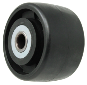 (image for) Wheel; 2" x 13/16"; Glass/ Nylon; Plain bore; 5/16" Bore; 63/64" Hub Length; 200# (Item #87122)