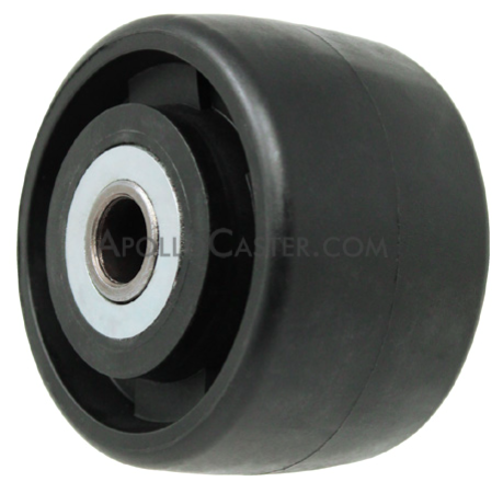 Wheel; 2\" x 13/16\"; Glass/ Nylon; Plain bore; 5/16\" Bore; 63/64\" Hub Length; 200# (Item #87122)