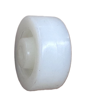 (image for) Wheel; 3" x 1-1/4"; White Polyolefin; Plain bore; 1/2" Bore; 1-9/16" Hub Length; 270# (Item #88551)