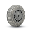 Skate Wheel; 3" x 13/16"; Clear Polyurethane; Plain bore; 1/4" Bore; 1" Hub Length; 120# (Item #88411)