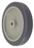 Wheel; 2-1/2" x 13/16"; PolyU on PolyO (Gray); Plain bore; 1/4" Bore; 15/16" Hub Length; 120# (Item #87280)