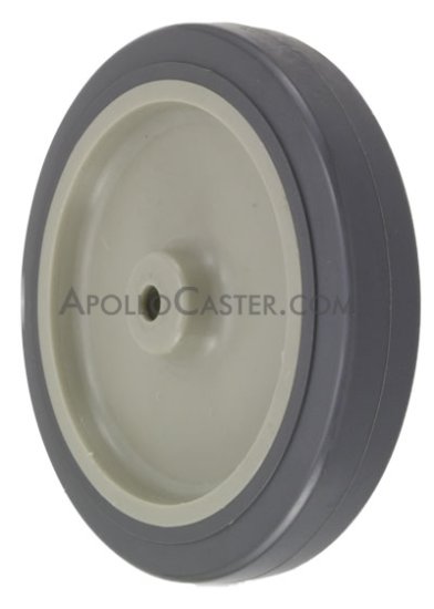 Wheel; 2-1/2\" x 13/16\"; PolyU on PolyO (Gray); Plain bore; 1/4\" Bore; 15/16\" Hub Length; 120# (Item #87280)