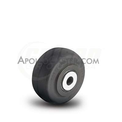 Wheel; 2\" x 7/8\"; 70A Rubber (Soft; non-marking); Ball Brng; 5/16\" Bore; 1-1/8\" Hub Length; 75#; 3-year Warranty (Item #87587)