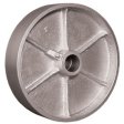Wheel; 6" x 2-1/2"; Cast Iron; Roller Brng; 1800#; 1" Bore; 2-3/4" Hub Length (Item #89417)