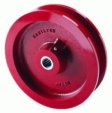 Wheel; 5" x 1-11/16" (6"x3" w/ flanges; Cast & Steel; Double Flange; Prec Tapered Roller Brng; Wgt Cap: 10000; 1" Bore; 3-1/4" Hub Length (Item #89978)