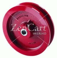 (image for) Double Flanged Wheel; 8 x 1-3/4 (9x3 w/ flanges; Cast & Steel; Roller Brng; 1-1/2" Bore; 3-1/2" Hub Length; 6,000# (Item #88796)