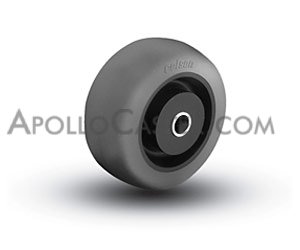 (image for) Wheel; 2\" x 13/16\"; Thermoplastized Rubber; Plain bore Brng; 80#; 5/16\" Bore; 15/16\" Hub Length; Dur 90A/ 40D. (Item #87104)