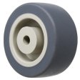 Wheel; 2" x 13/16"; Thermoplastized Rubber; Plain bore; 80#; 5/16" Bore; 15/16" Hub Length; Dur 90A (Item #89863)