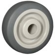 Wheel; 6" x 2"; Thermoplastized Rubber (Gray); Plain bore; 550#; 1-3/16" Bore; 2-3/16" Hub Length (Item #89611)