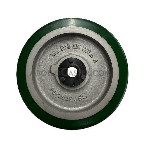 Drive Wheel; 10\" x 2-1/2\"; 95A PolyU on Cast Iron; QD Keyway Bushing; 1\" Bore; 2-1/2\" Hub Length; 2000#; USA Made (Item #87213)