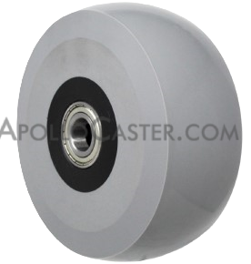 Wheel; 8\" x 2-1/2\"; Gray 65A PolyU on GF Nylon; Prec Ball Brngs; 3/4\" Bore; 2-3/4\" Hub Length; 2300#; 3-year Warranty (Item #87218)